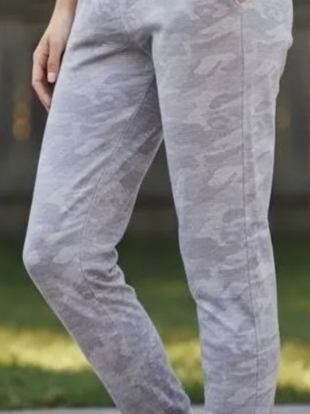 Vuori Pale Heather Gray Camo Joggers